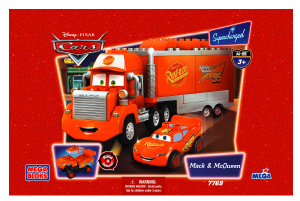 Handleiding Mega Bloks set 7769 Cars Mack en McQueen