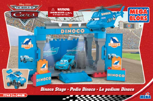 Manual Mega Bloks set 7785 Cars Dinoco stage