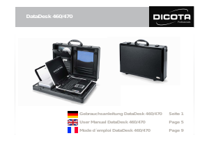 Manual Dicota DataDesk 460 Suitcase
