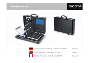 Manual Dicota DataDesk 90 Suitcase