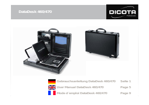 Manual Dicota DataDesk 470 Suitcase