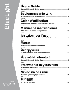 Instrukcja Dicota BlueLight Mysz