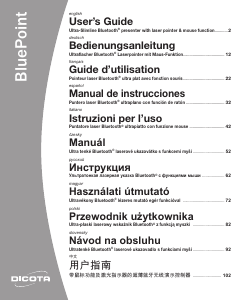 Használati útmutató Dicota BluePoint Bemutatóvezérlő