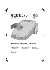 Manual de uso Dirt Devil DD7275 Rebel75 Aspirador