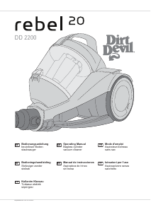 Manual Dirt Devil DD2200 Rebel20 Vacuum Cleaner