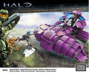 Manual Mega Bloks set 96832 Halo Covenant wraith