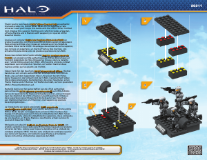 Manuale Mega Bloks set 96911 Halo Unità argento da combattimento dell'UNSC