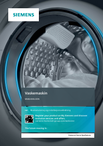 Bruksanvisning Siemens WM6HXKL0DN Vaskemaskin