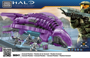 Manual Mega Bloks set 96941 Halo Covenant phantom