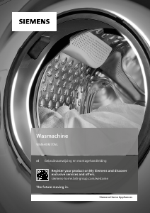 Handleiding Siemens WM6HXM70NL Wasmachine