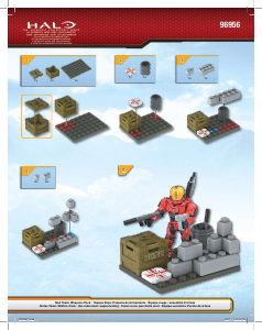 Manuale Mega Bloks set 96956 Halo Team rosso – pacchetto armi