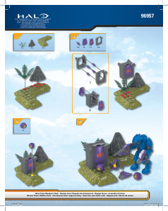 Manual de uso Mega Bloks set 96957 Halo Equipo azul – Paquete de armas