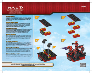 Manual de uso Mega Bloks set 96961 Halo Equipo rojo – Unidad de combate