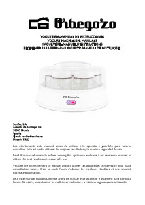 Manual de uso Orbegozo YU 2350 Yogurtera