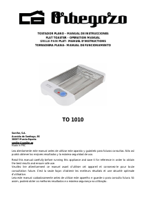 Manual Orbegozo TO 1010 Toaster