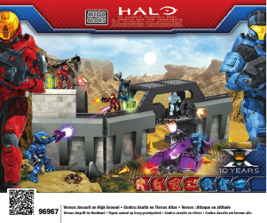 Manual de uso Mega Bloks set 96967 Halo Asalto en una posición elevada