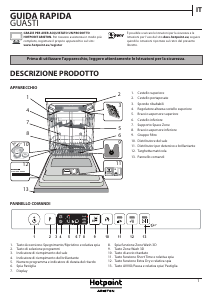 Manuale Hotpoint-Ariston HIO 3O41 WFE Lavastoviglie