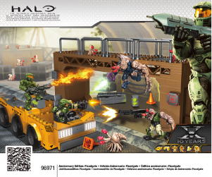 Manual Mega Bloks set 96971 Halo Anniversary edition - floodgate