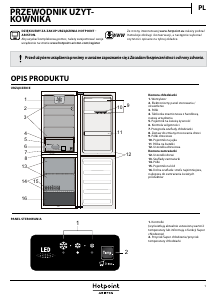 Instrukcja Hotpoint-Ariston H8 A2E X Lodówko-zamrażarka