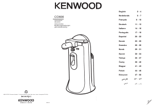 Käyttöohje Kenwood CO606 Purkinavaaja