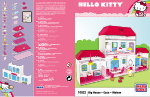 Bruksanvisning Mega Bloks set 10822 Hello Kitty Stort hus