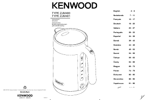 Návod Kenwood ZJM401TT Kanvica