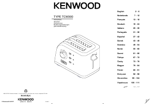 Manuale Kenwood TCM300RD Tostapane