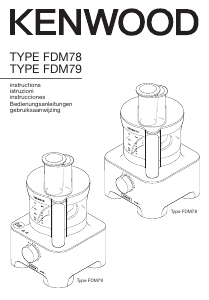 Brugsanvisning Kenwood FDM791BA Køkkenmaskine