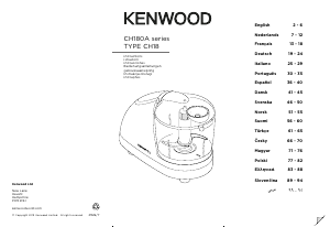 Manuale Kenwood CH180A Robot da cucina