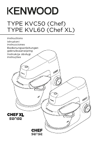 Mode d’emploi Kenwood KVC5100Y Chef Robot sur socle