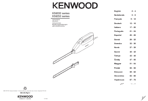 Manuál Kenwood KN650 Elektrický nůž