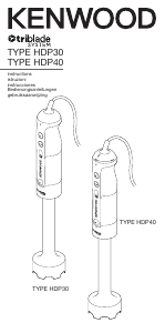 Mode d’emploi Kenwood HDP408WH Mixeur plongeant