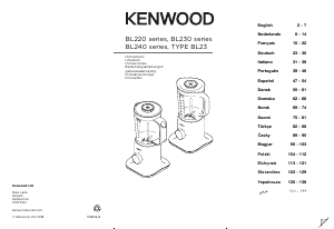 Manual Kenwood BL237WG Liquidificadora
