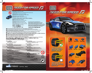 Manuale Mega Bloks set 95704 Need for Speed Nissan GTR