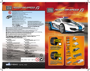 Manual Mega Bloks set 95705 Need for Speed McLaren MP412C