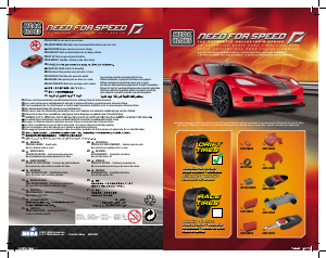Kasutusjuhend Mega Bloks set 95706 Need for Speed Chevrolet Corvette ZR1