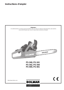 Mode d’emploi Dolmar PS-344 Tronçonneuse