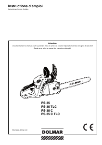 Mode d’emploi Dolmar PS-35 C Tronçonneuse