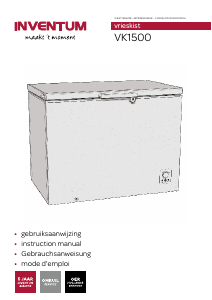 Manual Inventum VK1500 Freezer