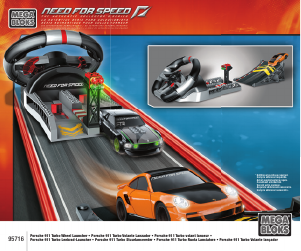 Manual Mega Bloks set 95716 Need for Speed Wheel launcher