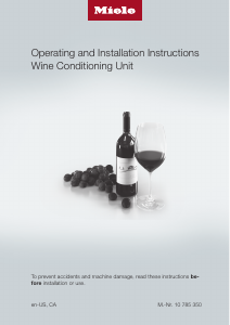 Manual Miele KWT 2661 ViS Wine Cabinet
