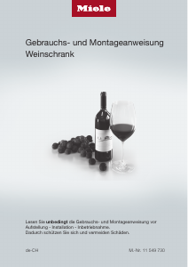 Bedienungsanleitung Miele KWT 2672 ViS Weinklimaschrank