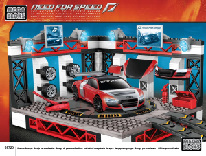 Manual Mega Bloks set 95720 Need for Speed Custom garage