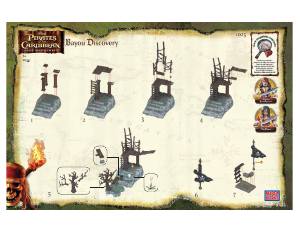 Manual Mega Bloks set 1025 Pirates of the Caribbean Bayou discovery