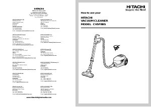 Manual Hitachi CVSF8BS Vacuum Cleaner