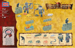 Mode d’emploi Mega Bloks set 1042 Pirates of the Caribbean Davy Jones and Clanker