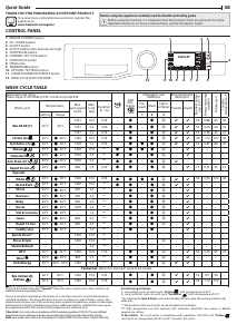 Bruksanvisning Hotpoint NLLCD 1044 WD AW UK N Tvättmaskin