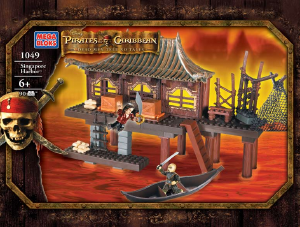 Bruksanvisning Mega Bloks set 1049 Pirates of the Caribbean Singapore hamnen