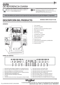 Manual de uso Whirlpool WSFO3T223PXAG Lavavajillas