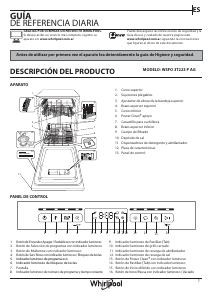 Manual de uso Whirlpool WSFO3T223PAG Lavavajillas